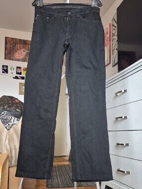 Froc 32 Waist - Black Straight-Leg Jeans
